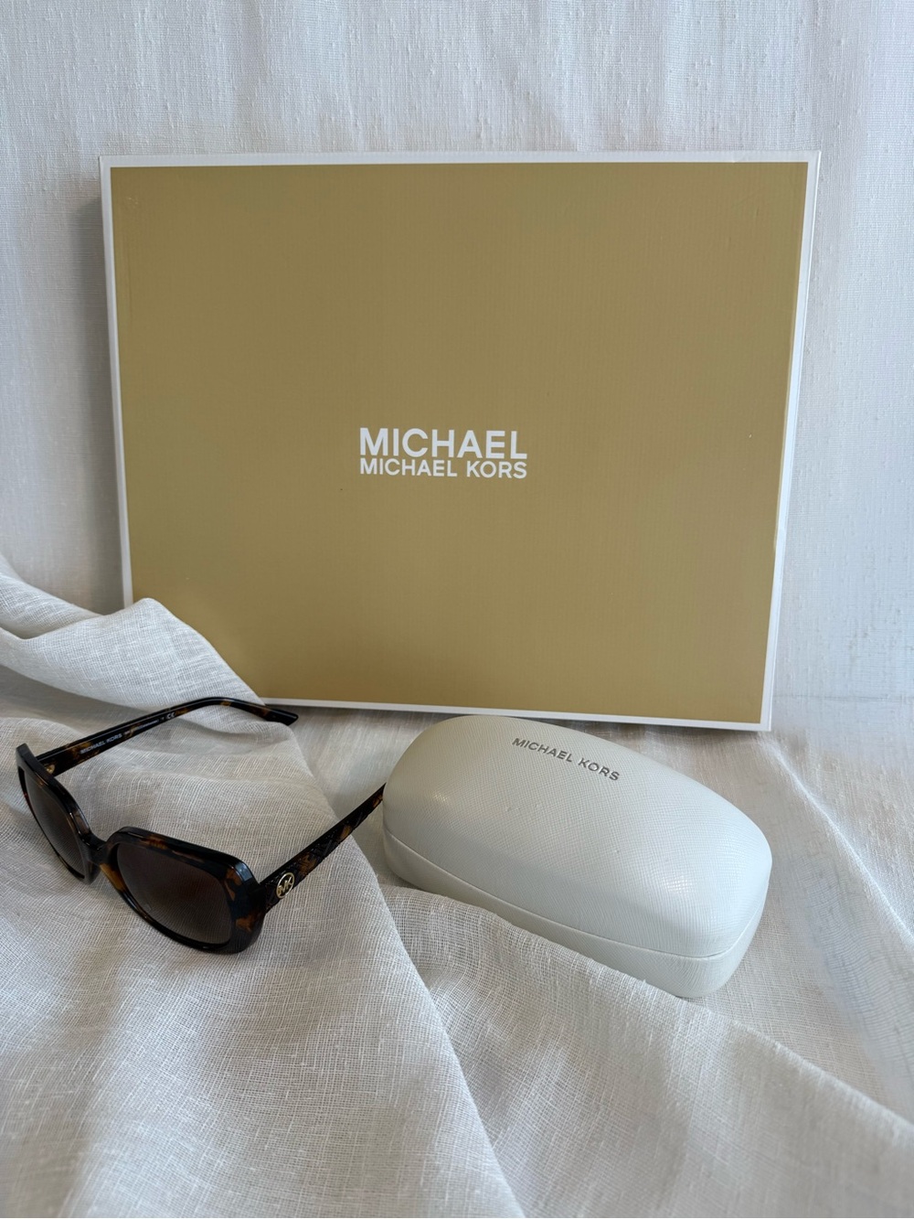 Michael Kors Tortoiseshell Sunglasses with Brown Lenses